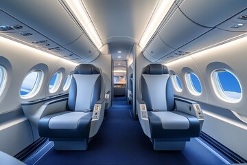 Fototapeta premium inside domestic Jet Business