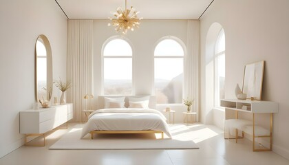 Photo interior modern design room 3d illustration