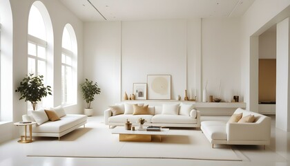 Fototapeta premium Photo interior modern design room 3d illustration