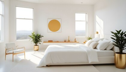 Photo interior modern design room 3d illustration