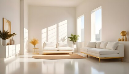 Fototapeta premium Photo interior modern design room 3d illustration