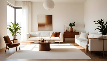 Fototapeta premium Photo interior modern design room 3d illustration