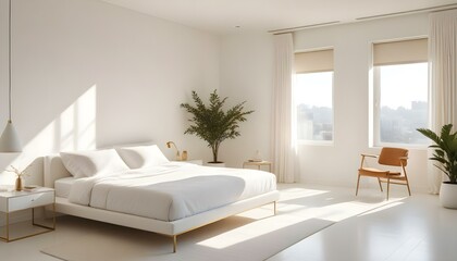 Photo interior modern design room 3d illustration