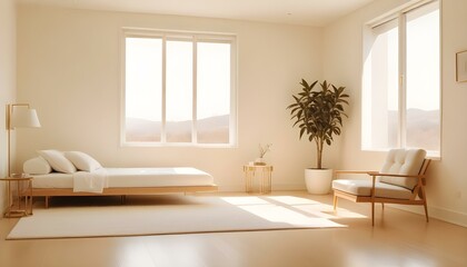 Photo interior modern design room 3d illustration