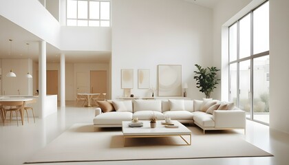 Fototapeta premium Photo interior modern design room 3d illustration