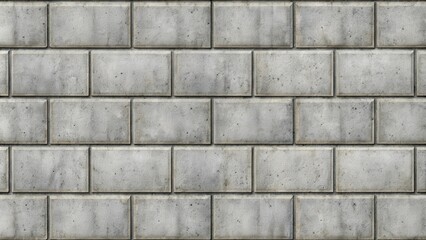 Obraz premium Seamless texture of concrete tile cinder block wall cladding with a bump effect