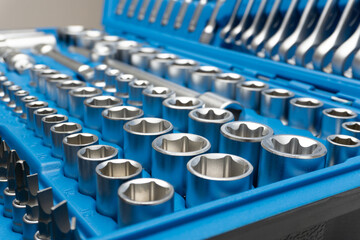 Obraz premium hex socket set, close up