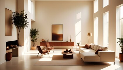 Photo interior modern design room 3d illustration
