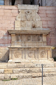 Fonte Marcella Fountain in Assisi, Umbria, Italy