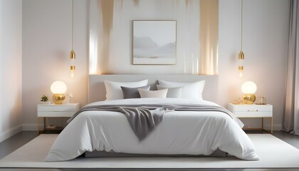 Photo interior modern design room 3d illustration