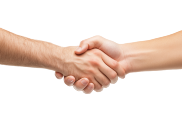 handshake between two people