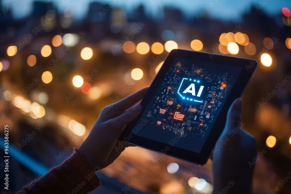 Poster artificial intelligence is transforming digital commerce by enhancing client finance processes and d