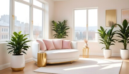 Photo interior modern design room 3d illustration;