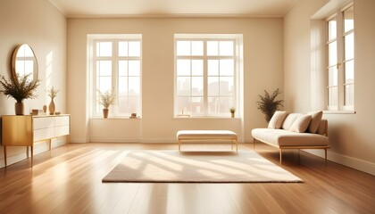 Photo interior modern design room 3d illustration;