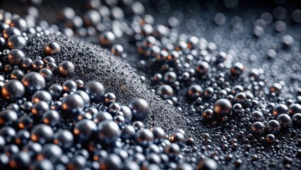 metallic, details, metalogic, dark, science,magnetized iron, composition, magnetic, Extreme close up of a mesmerizing abstract background made of magnetized iron powder particles