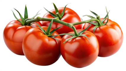 tomatoes isolated on a white background