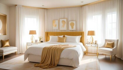 Photo interior modern design room 3d illustration;