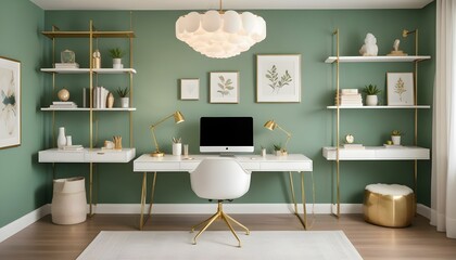 Photo interior modern design room 3d illustration;