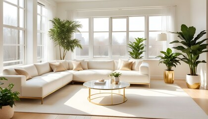 Photo interior modern design room 3d illustration;