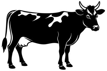Cow silhouette vector art