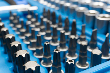 Socket wrench toolbox isolated on white background 