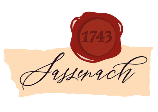 1743 Sassenach Stempel Zettel