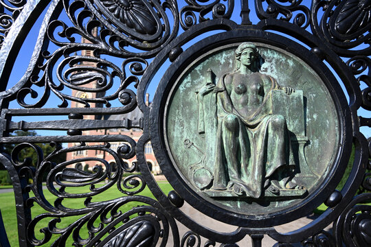 The Hague, Netherlands - August 28, 2024: The International Court of Justice in The Hague, is the principal judicial organ of the United Nations.