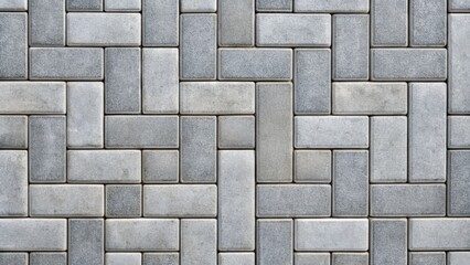 Gray tile background with seamless paving stones pattern