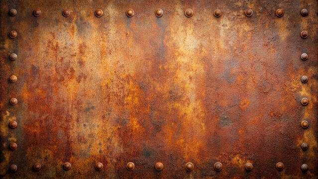 Rusty iron background texture with aged metal look perfect for industrial design projects