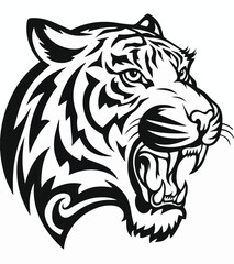 Obraz premium Tiger Face VECTOR