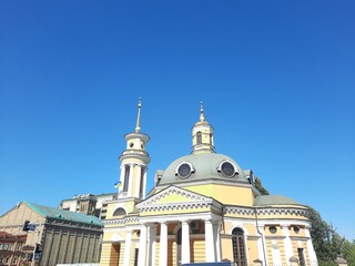 church and blue sky