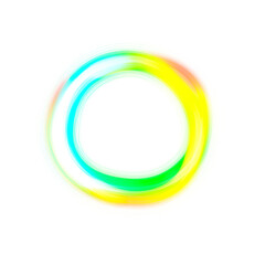 glowing circle. neon ring transparent png