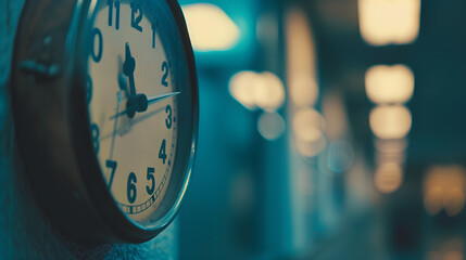 Clock face with numbers blurred from ticking, illustrating a sense of urgency and time pressure.