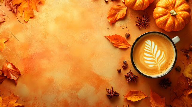 autumn leaves on paper