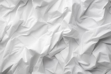Obraz premium crumpled white paper texture background close-up