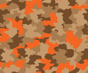 Full seamless camouflage texture skin pattern vector for military textile. Usable for Jacket Pants Shirt and Shorts. Dirty army camo masking design for hunting fabric print and wallpaper. 