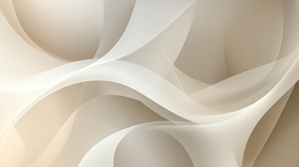 Abstract beige wavy background with fluid light shapes