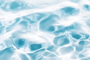 Fototapeta premium Detailed Flat Lay of Clear Water, Sunshine Reflections and Shadows