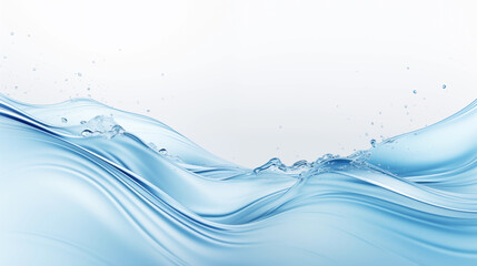 A blue wave with white water