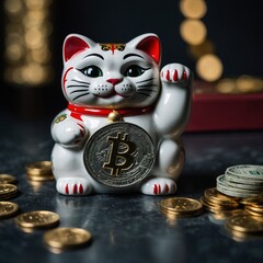 cat, animal, kitten, cute, vector, pet, black, cartoon, isolated, art, illustration, domestic, statue, feline, figurine, luck, decoration, kitty, souvenir, statuette, lucky