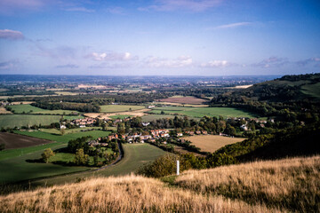 A vintage photograph of the English countryside in the 1990s