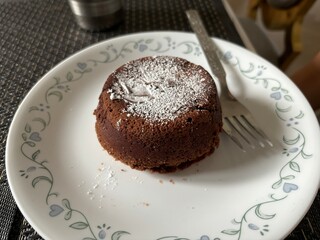 chocolate cake on a plate