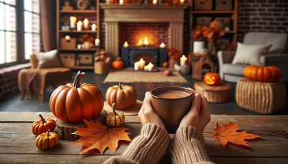 Obraz premium HALLOWEEN THEMED CARD 