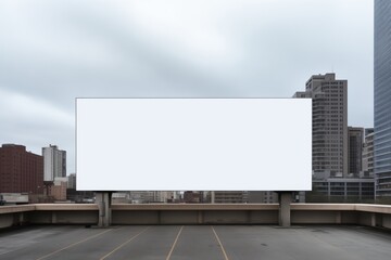 Fototapeta premium billboard blank for outdoor advertising poster or blank billboard for advertisement. 