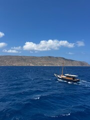 Fototapeta premium boat on the sea