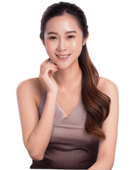 Fototapeta premium アジアの美しさと魅力を表現する若い女性のポートレート