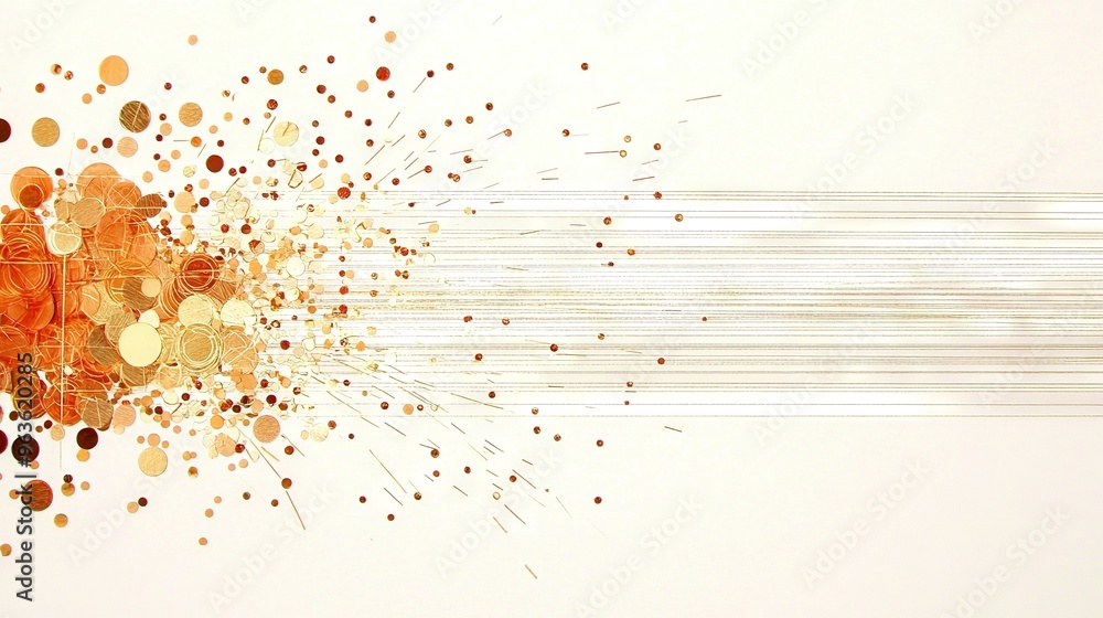 Aufkleber   White backgrounds with numerous dots and lines in the center, depicted in both the foreground and background of the image