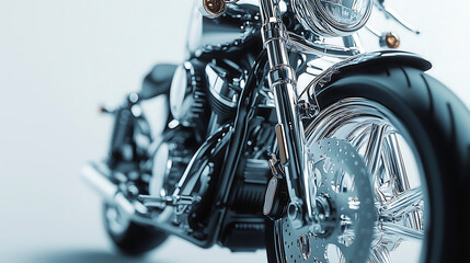 Fototapeta premium close up of a motorcycle
