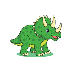 Triceratops Vector Art for Dinosaur Lovers and Creative Design Projects