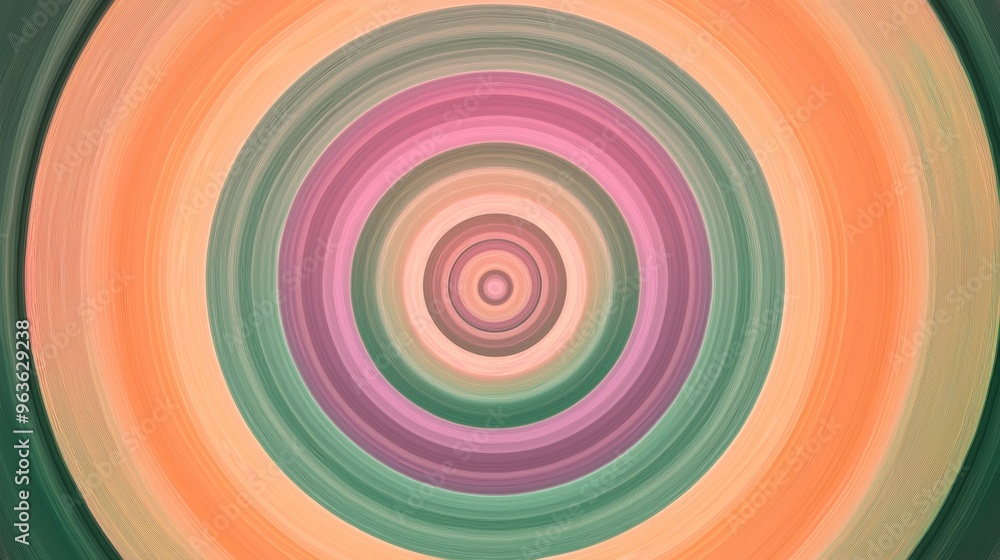 Aufkleber colorful concentric circles radiate from the center, creating a mesmerizing pattern bursting with vi